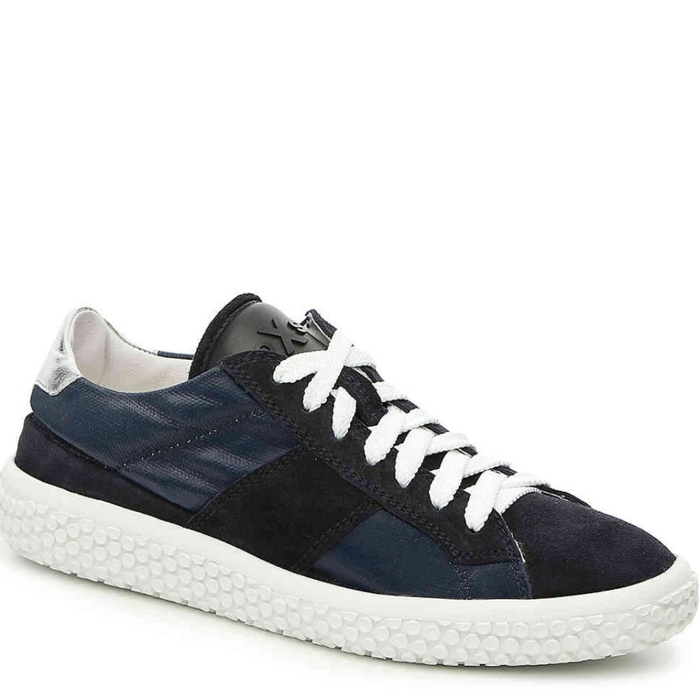 oXs Italy New Sneakers Edgy Wedge Tennis Shoes Suede Leather Women's 10 NIB